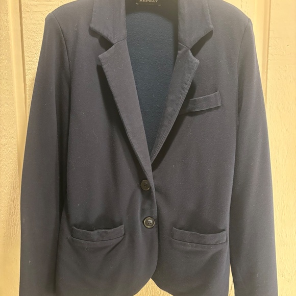 Repeat cashmere sweatshirt blazer - Picture 3 of 4